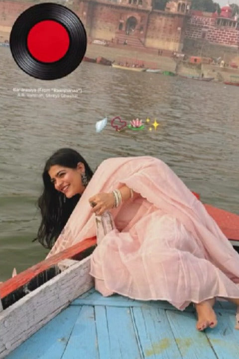 Kritika Khurana in Meadow - The peach suit set