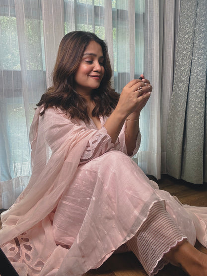 Nidhi Tyagi in Nora - The Pink suit set