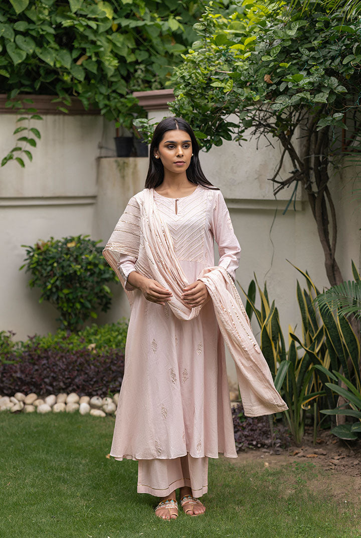 Sadaf - Light Pink Gota Patti Suit