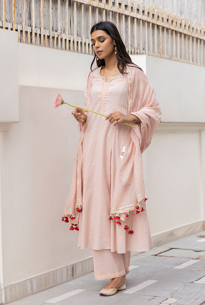 Rehana - Pink Firdoz Suit