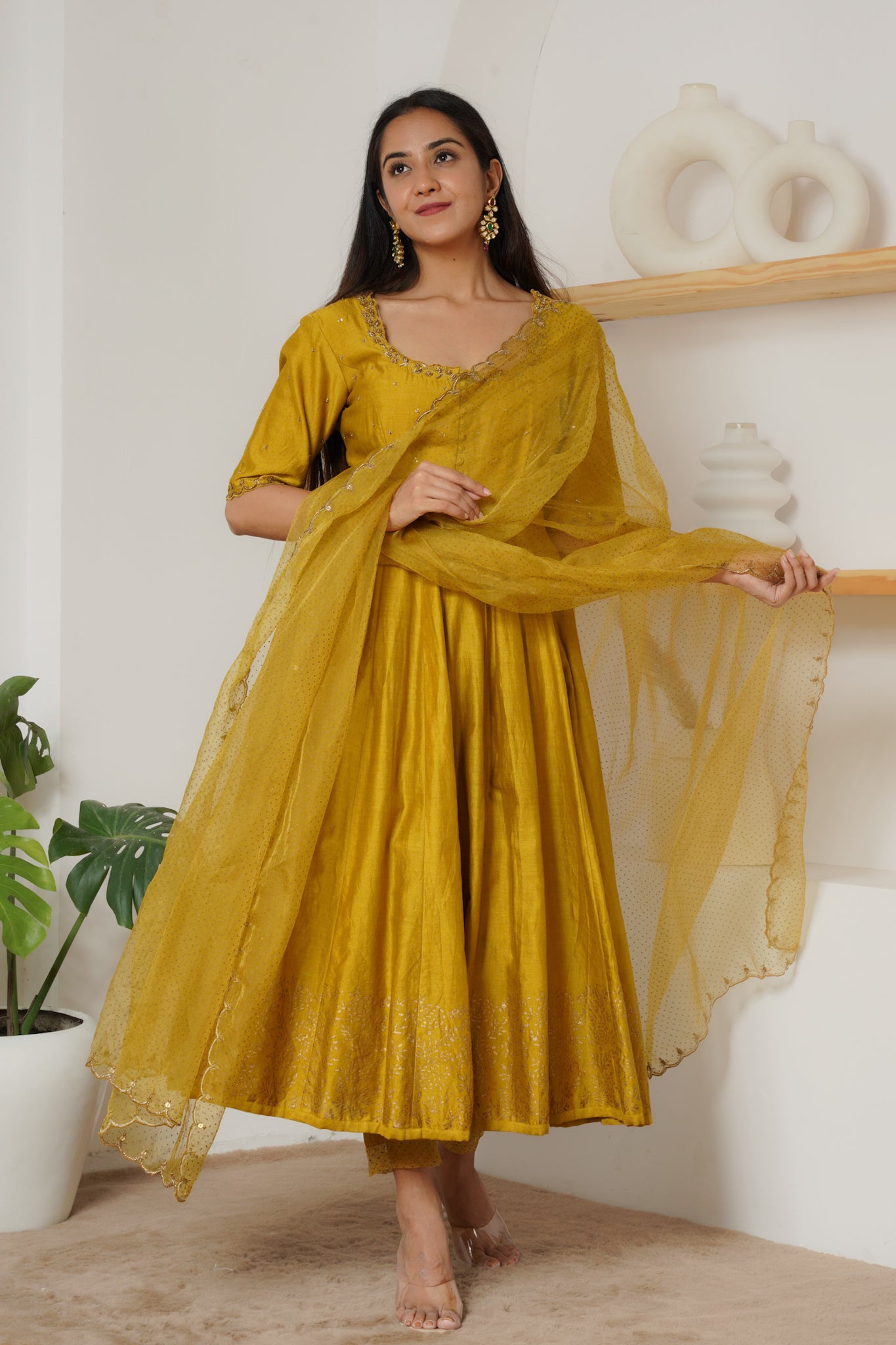 Buy Shamita Shetty Black Georgette Anarkali Suit Party Wear Online at Best  Price | Cbazaar