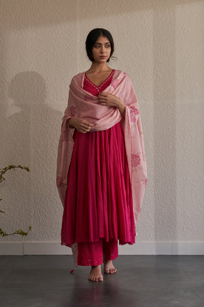 Sitara - The Ruby-Pink Anarkali Set