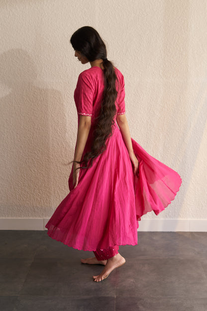 Sitara - The Ruby-Pink Anarkali Set